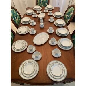 Elegant Noritake Greenbrier Fine China Set new with tags on most every piece.
